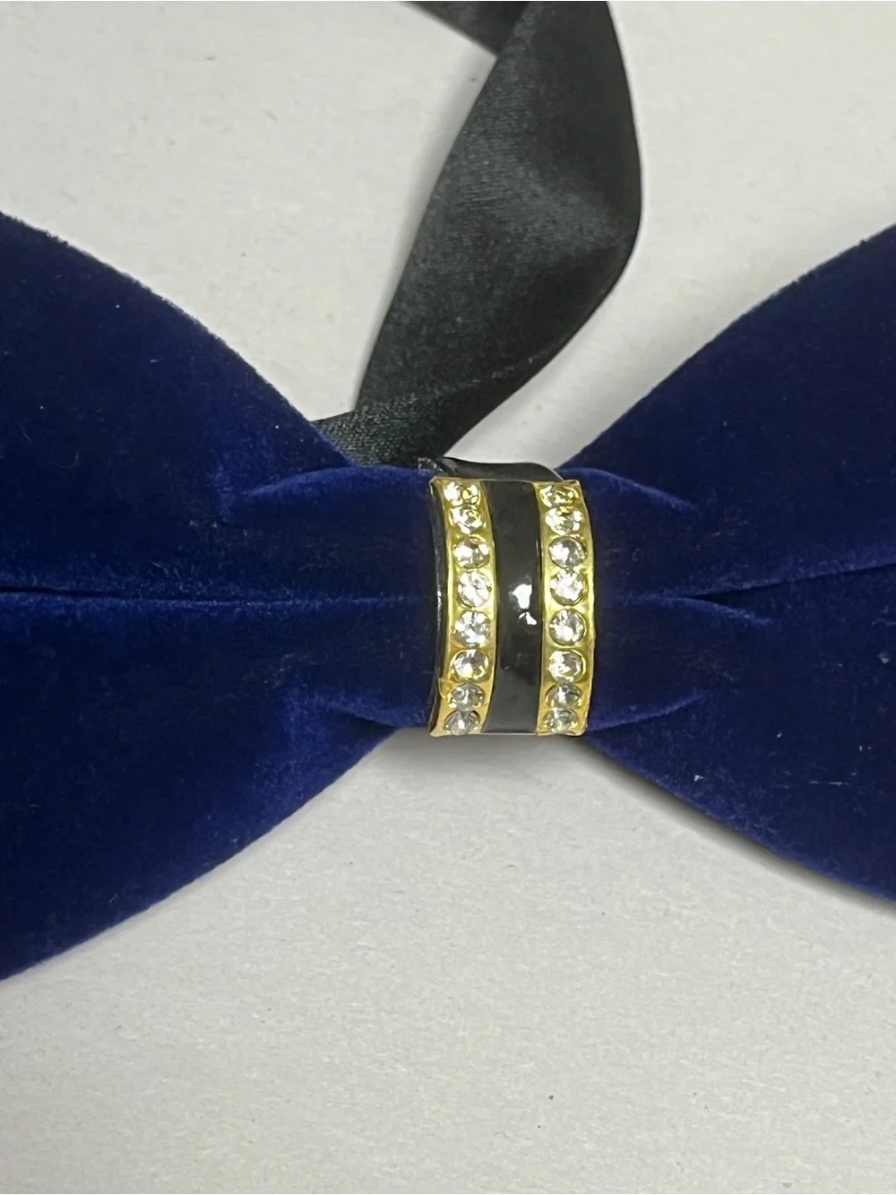NEW Easy Strider Navy Velvet Loafers Bow Tie Pocket Square Set Size 8
